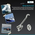thumbnail image 6 of MARINE CITY Buckle Cabin Hook and Eye Latch, 316 Grade Stainless Steel, Wind Proof Shed Safety Stopper, Silent Holders Catch Lock, 2 Inches, Ideal for Marines, Boats, Ships, Yachts Pack of 1, 6 of 7