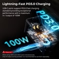 thumbnail image 2 of Batería V-Mount SMALLRIG VB99 99 Wh/6800 mAh con PD USB-C de 100 W, 2 of 9
