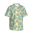 thumbnail image 2 of Hawaiian Shirt For Men, Abstract Bright Pattern Mens Button Down Short Sleeve Shirt, Summer Beach Shirts For Men, 2 of 2