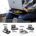 thumbnail image 4 of PUNCUBE Portable Lap Desk - Lap Desk with Retractable Mouse Pad, Adjustable Stand, Writing Board, Expandable Surface, and Heat Protection for Laptops, 4 of 6