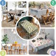 thumbnail image 4 of Yellow Leopard Print Pattern Rectangle Tablecloth 60"x102",Waterproof Polyester Rectangle Table Cloth, Wipeable Spillproof Polyester Tablecloth for Dining, Camping, Indoor and Outdoor, 4 of 6