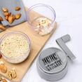thumbnail image 6 of Stainless Steel Nut Grinder for Almonds Walnuts Pecans - Handheld Manual Food Chopper with Non-Slip Ergonomic Handle - Kitchen Gadget for Smoothies Salads Baking Toppings - ABS Durable Design 12x16cm, 6 of 9