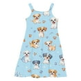 thumbnail image 4 of LOVZFMLL Robe d'Été Sans Manches Imprimée Décontractée et Mignonne pour Filles, 4 of 8