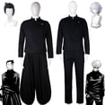 thumbnail image 2 of Disfraz de Jujutsu Kaisen Satoru Gojo Geto Suguru para adultos, uniforme escolar Unisex, traje de fiesta de Carnaval de Halloween, 2 of 4