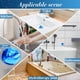 thumbnail image 4 of 2 Pcs Silicone Tub Stopper Universal Bathtub Stopper Flower Shape Bath Tub Plug Drain Stopper (Camouflage Blue), 4 of 5