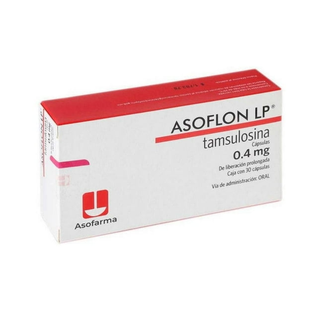 Asoflon 30 cápsulas de liberación prolongada de 0.4 mg c/u