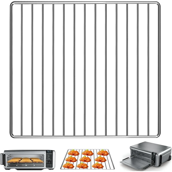 Air Fryer Rack for Ninja Foodi 8 in 1 SP101 Digital Air Fryer Countertop Oven, 13.4''*13.4'' Stainless Steel Air Fryer Accessories Roasting Steamer Grill Racks Baking Tray,Dishwasher safe