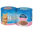 thumbnail image 6 of 9Lives Meaty Paté Seafood Platter Wet Cat Food, 5.5 oz. Can, 4 Count, 6 of 11