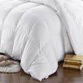 thumbnail image 2 of Sheetsnthings Goose-Feather Down Comforter (Full-Queen, 90x90) Pure Cotton Shell, Solid Pattern, Above Medium Weight/64 Ounces of Fill, All Seasons Duvet Insert, 2 of 3