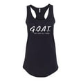 thumbnail image 2 of Wild Bobby, Goat God Over All Things Inspirational/Christian Women Racerback Tank Top, Black, Small, 2 of 6