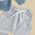 thumbnail image 7 of NOLDARES Toddler Boys Outfit Set 2Pcs Long Sleeve Graphic Crewneck Cotton T-Shirt Jogger Pants Soft Warm Fall Winter Clothes Size:12-18 M,Sky Blue, 7 of 7