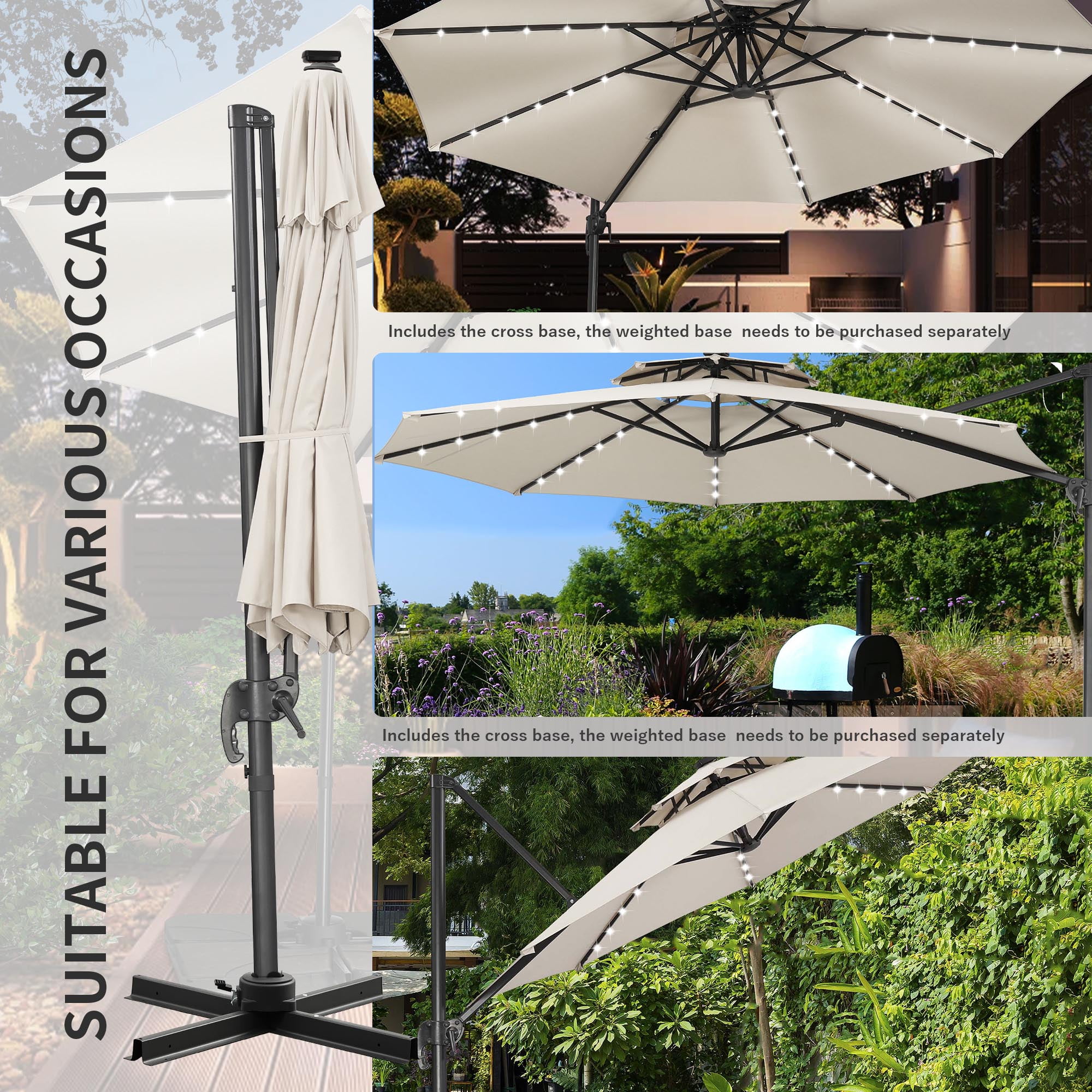 cheap patio dining set with umbrella Pellebant 6 PCS Metal & Glass Patio Dinning Set and Umbrella in Brown/Tan