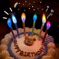 thumbnail image 3 of Birthday Cake Candles Happy Birthday Candles Colorful Candles Holders Included (Colorful, 48), 3 of 5