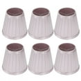 thumbnail image 1 of Heaveant Wall Light Shade, 6Pcs Wall Lampshade Ceiling Pendant Light Cover Replacement for E14 Bulb Pink Purple, 1 of 8
