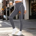 thumbnail image 6 of THNCYX Women Solid Color High Waisted Yoga Pants Raised Hips Leggings Small Leg Pants Full Length, 6 of 6