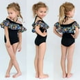 thumbnail image 1 of Baby Girl 2PCS Summer Sportswear Flower Ruffle Bikini Swimwear Swimsuit Bathing Suit, 1 of 3