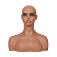 thumbnail image 4 of Maniquí Peluca de cabeza realista, soporte de exhibición de peluca de PVC, soporte de cabeza para pelucas, collar, pelucas, estilismo, 4 of 9