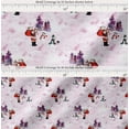 thumbnail image 2 of Soimoi Cotton Voile Fabric Snowman,Santa & Tree Christmas Print Fabric by the Yard 56 Inch Wide, 2 of 7