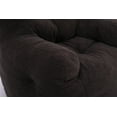 thumbnail image 7 of Modern Bean Bag Chairs, Lazy Bean Bag Sofa with Teddy Fabric and Arms, Accent Chair Ultra Soft Sofa Chair for Dorm Living Room,Dark Gray, 7 of 7