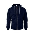 thumbnail image 4 of Vedolay Men's Hoodie Sweatshirt Pullover Zip Up Hoodie Light Weight Exercise Jacket Sweater Navy,L, 4 of 4