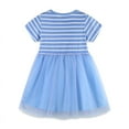 thumbnail image 2 of Emy Dola Toddler Girls Cotton Short Sleeve Turu Dress Princess Casual Appliques Bunny Jersey Dresses Summer Tulle Sundress, 2 of 7