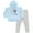 Light blue / grey, variant on Bluey Polly Puppy Toddler Girls Fleece Hoodie and Leggings Outfit Set Toddler to Big Kid