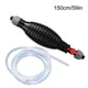 thumbnail image 1 of Bomba de sifón manual para gasolina | Bomba portátil para transferencia de fluidos con válvulas rotativas rojas | Extractor de aceite multiusos para uso automotriz e industrial, 1 of 4