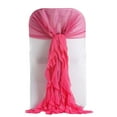 thumbnail image 6 of Efavormart 1 Set Wedding Chiffon Chair Sashes Aisle Decorations Draping Fabric Wrinkle-Free Fushia Chair Cover for Party Ceremony Reception Floral Arrangement Banquet Outdoor Decor, 6 of 8