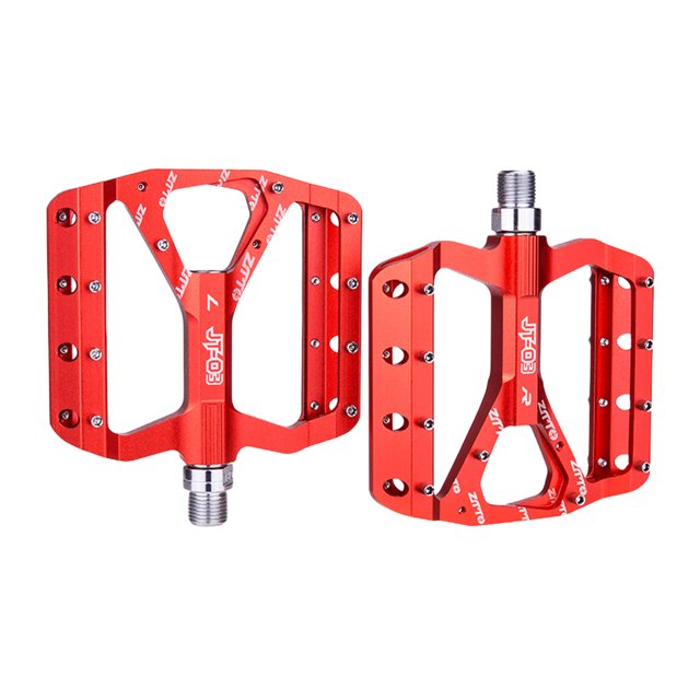 Soidarity ZTTO JT03 1 par de pedales planos de bicicleta de aleación 32 picos pedales antideslizantes al aire libre reemplazo de piezas de ciclo Ciclismo Rojo Soidarity OD002847-02B