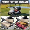 thumbnail image 4 of Whosucclay Tropical Sunset Silhouette Golf Cart Seat Cover, Breathable Anti-Fade Wear-Resistant Golf Seat Cover for Yamaha EZGO Club Car, 52.36" x 32.28", 4 of 7