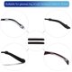 thumbnail image 5 of Anteojos Puntas de las patillas Confort Elástico Retenedor de la manga de los anteojos para gafas de sol/Gafas de lectura/Gafas deportivas Evita que las gafas se resbalen, 5 of 5