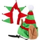 thumbnail image 3 of 1 Juego de disfraz de elfo de Navidad para perros y gatos, gorro navideño de invierno para mascotas, sombrero de elfo, Collar de Cosplay, 3 of 6