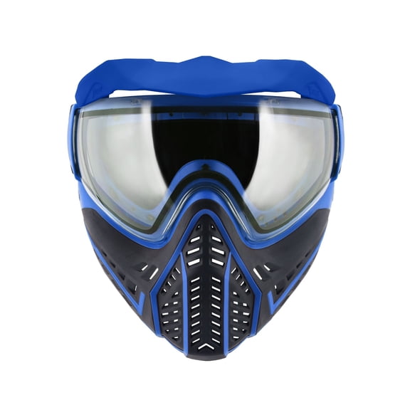VForce Profiler 2.0 Paintball Goggle Mask with Dual Pane Thermal Clear Lens, Black and Blue