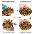 thumbnail image 2 of FMSHPON Leopard Print Set of 6 Round Coaster for Drinks, Absorbent Ceramic Stone Coasters Cup Mat with Cork Base for Home Kitchen Room Coffee Table Bar Decor, 2 of 6