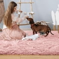 thumbnail image 6 of IR Imperial Rooms Shag Rug 3ft x 5ft Anti-Slip Soft Fluffy for Living Room Bedroom Decor Carpet Pink, 6 of 11