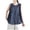 Blue, variant on Linen Tank Tops for Women Summer Relaxed Sleeveless Top Lightweight Tank Pleated Blouse Size XL