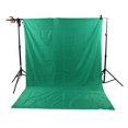 thumbnail image 3 of Green Screen Backdrop Kit, Photographic Green Screen Backdrop Green Cotton Polyester Perforated Background Cloth Green Screen Kit with Retaining Clip for Photographic Studio Video, 3 of 7