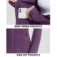thumbnail image 3 of Pinspark Workout Yoga Jackets for Women Full Zip Athletic Track Jackets with Pockets Lightweight Long Sleeve Running Tops, 3 of 5