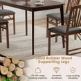 thumbnail image 4 of Costway 48" Wooden Dining Table Rectangular Farmhouse Kitchen with Solid Rubber Wood Legs Cherry, 4 of 10