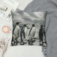 thumbnail image 2 of Orinice Penguins Beach Ocean Graphic Decorative Cushion Throw Pillow Cover for Home Couch Living Room Bed Sofa - Summer Theme Printed on Both Sides 1PC 22x22in, 2 of 5