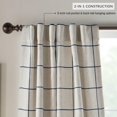 thumbnail image 3 of Cortina de ventana Elrene Home Fashions Brighton Plaid Indigo 52 x 108, 3 of 7