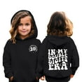 thumbnail image 5 of Tfken Toddler Children Boys Hoodies Letter Print Hooded Tops Fashion Trendy Long Sleeve Black Sweatshirt Size 7-8 Years, 5 of 5