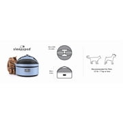 Sleepypod Mobile Pet Bed — Multi-use Travel Pet Bed, Crash-Tested Car Seat, Carrier for Dogs and Cats up to 15 Pounds (Sky Blue)