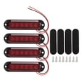 thumbnail image 2 of Luz estroboscópica para automóvil, 4 piezas, luces laterales para camión, luces de posición laterales, luces de posición laterales para camiones, diseño de vanguardia, 2 of 9
