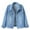 Light Blue#4, variant on Viikei Womens Denim Jackets Plus Size Denim Jackets for Women Clearance Short Casual Solid Pockets Long Sleeve Jacket Coat