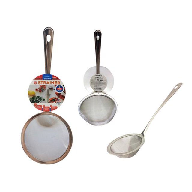 FamilyMaid 14074 Passoire 5,4 Po. Dia. x 13,75 Po. avec Poignée, Acier Inoxydable