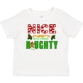 thumbnail image 3 of Inktastic Nice Until Proven Naughty with Holly and Gingerbread Man Boys or Girls Baby T-Shirt, 3 of 5