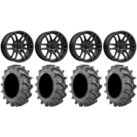 MSA Fang 20 Wheels Black 37×9.5 BKT 171 Tires Kawasaki Teryx Mule