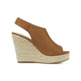 thumbnail image 3 of BLISSFUL STEP Women's Espadrilles Platform Heel Wedges Sandals Brown 9, 3 of 8