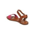 thumbnail image 3 of New Women Breckelles Kylee-13 Leatherette Two Tone Open Toe Ankle Strap Sandal, 3 of 5
